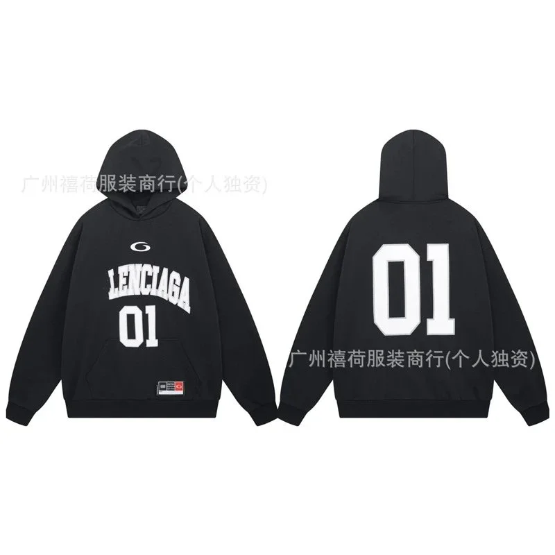 Other Unisex Lenciasco 01 Black Hoodie Black - 1