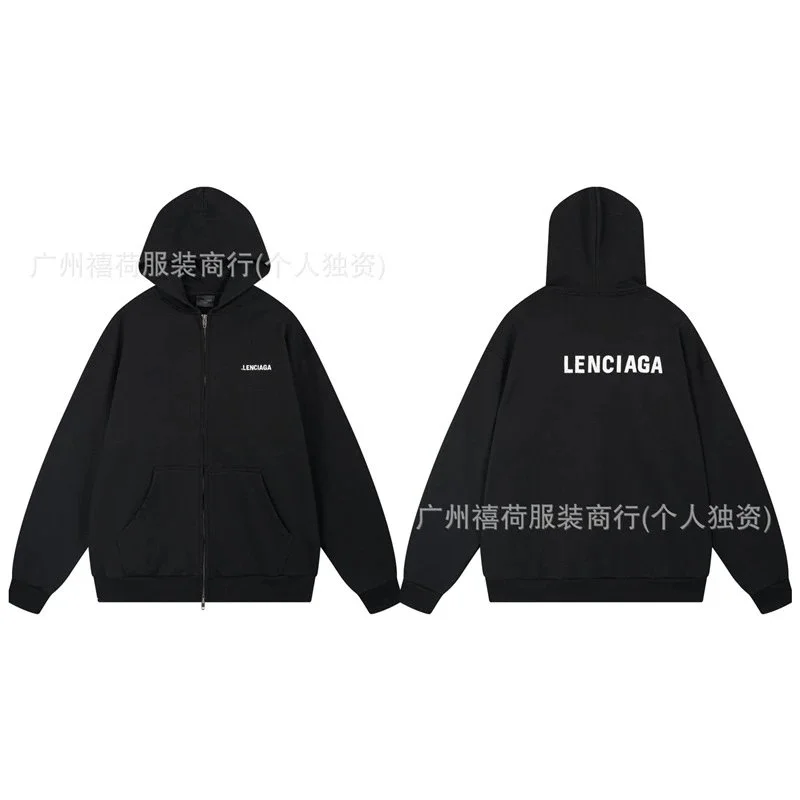 Balenciaga Balenciaga Lenciaga Black Hoodie Black - 1