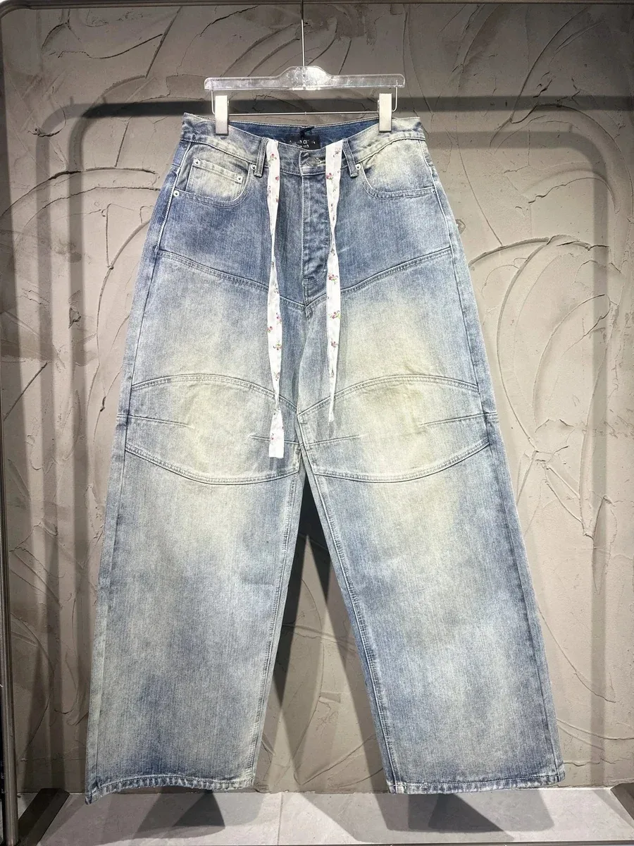 Other Light Blue Wide Leg Denim Jeans Blue - 1