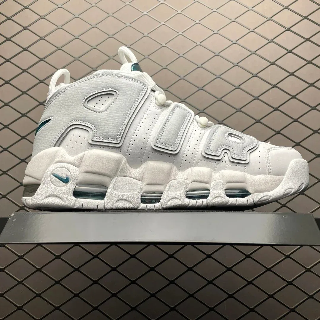 Nike Nike Air More Uptempo Triple White Basketball Sneakers White - 1