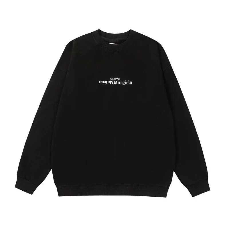 Maison Margiela Maison Margiela Replica Logo Black Sweatshirt Black - 1