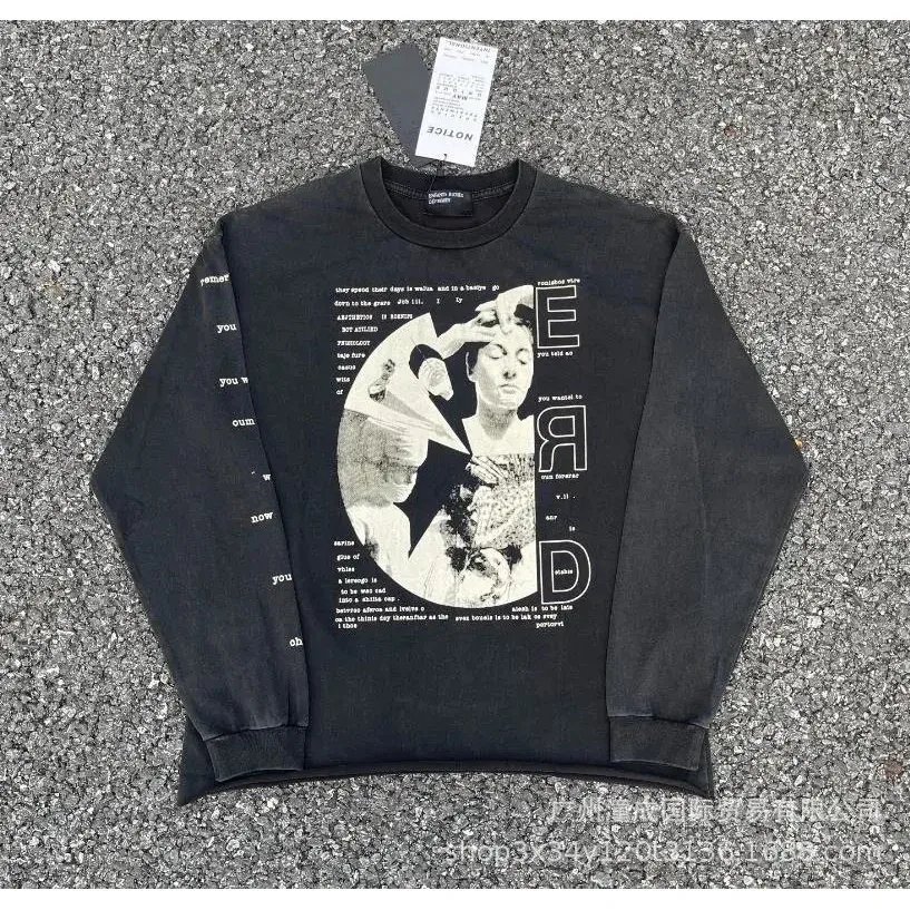 Other Black ERD Graphic Long Sleeve T-Shirt Black - 1