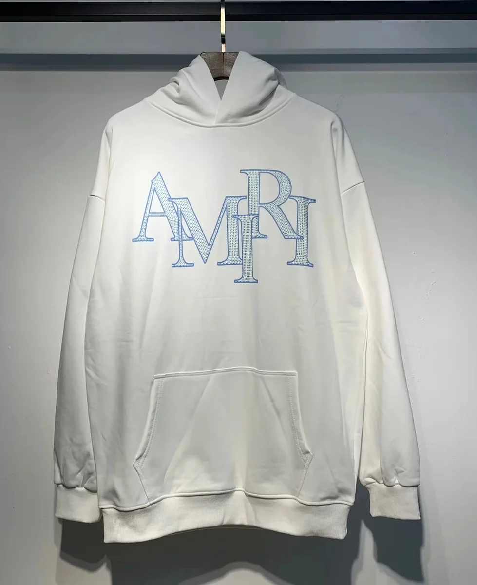 Amiri Amiri AMRI Hoodie White Cotton Sweatshirt White - 1