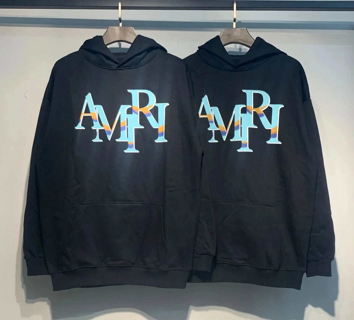 Amiri Amiri AMRI Hoodie Black Cotton Sweatshirt Black - 1