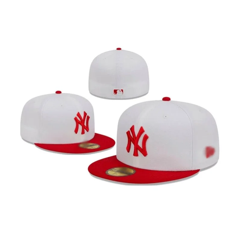 New Era 59FIFTY قبعة بيضاء/حمراء NY Yankees