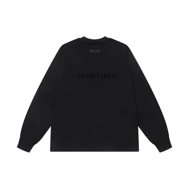 Fear of God Fear of God Essentials Black Long-Sleeve T-Shirt Black - 1