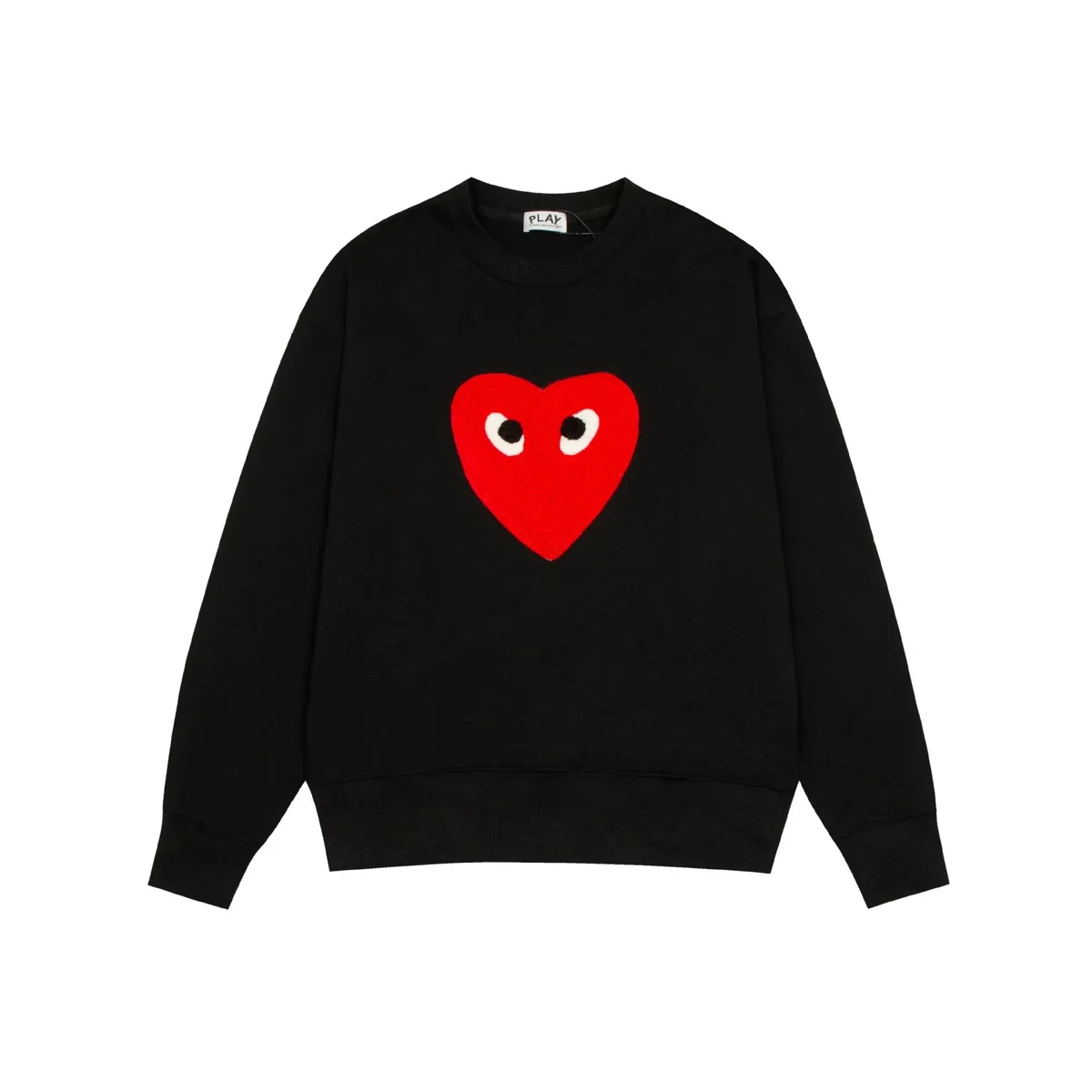 Comme des Garçons Comme des Garçons Play Heart Logo Black Sweatshirt Black - 1