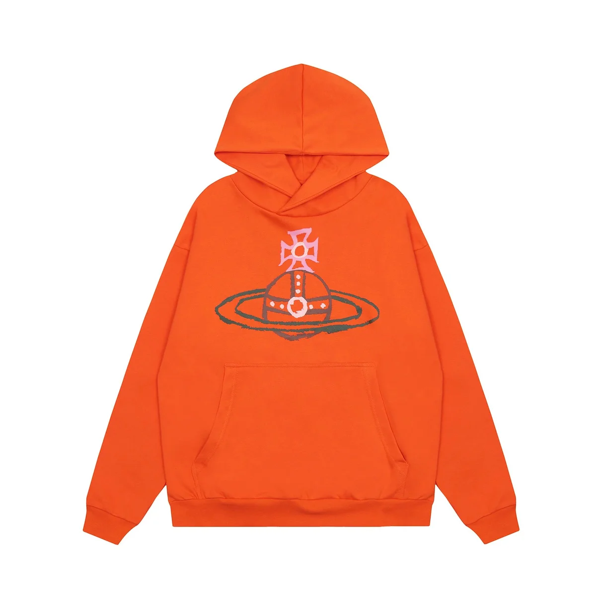 Other Orange Vivienne Westwood Orb Hoodie Orange - 1