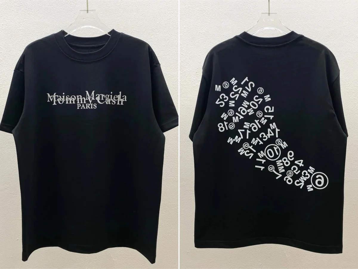 Maison Margiela Maison Margiela Tommy Cash PARIS Black T-Shirt Black - 1