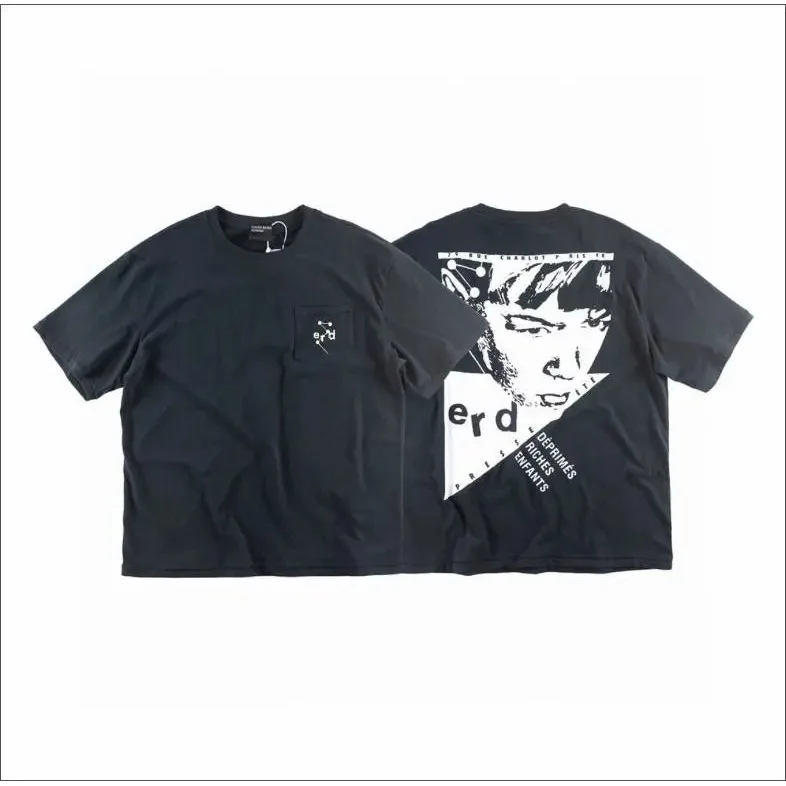 Other Unisex Black ERD Graphic T-Shirt Black - 1