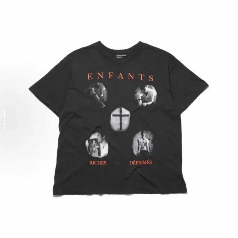 Other Unisex Black Enfants Riches Déprimés T-Shirt Black - 1