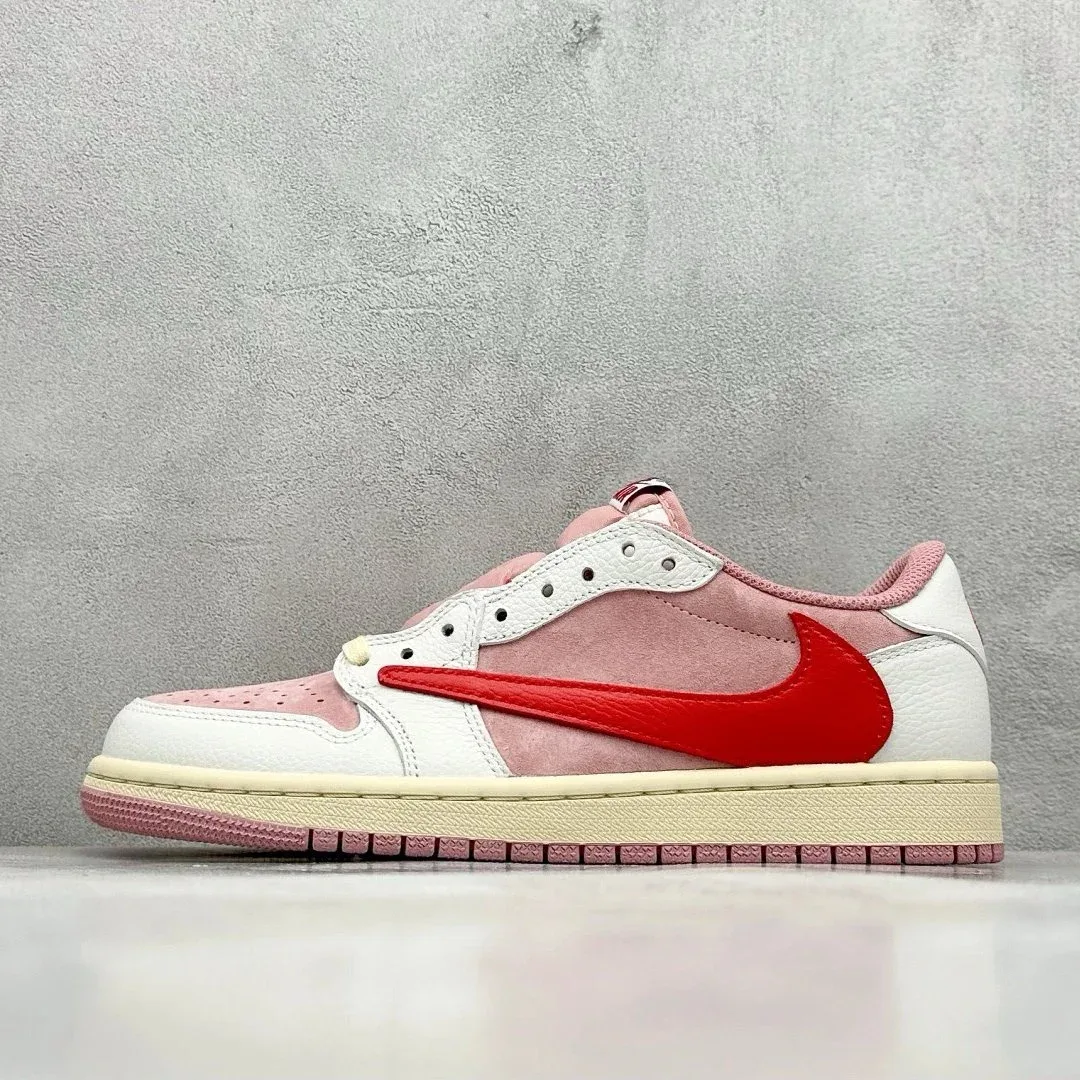 Jordan Nike Air Jordan 1 Low Pink/Red Sneakers Pink - 1
