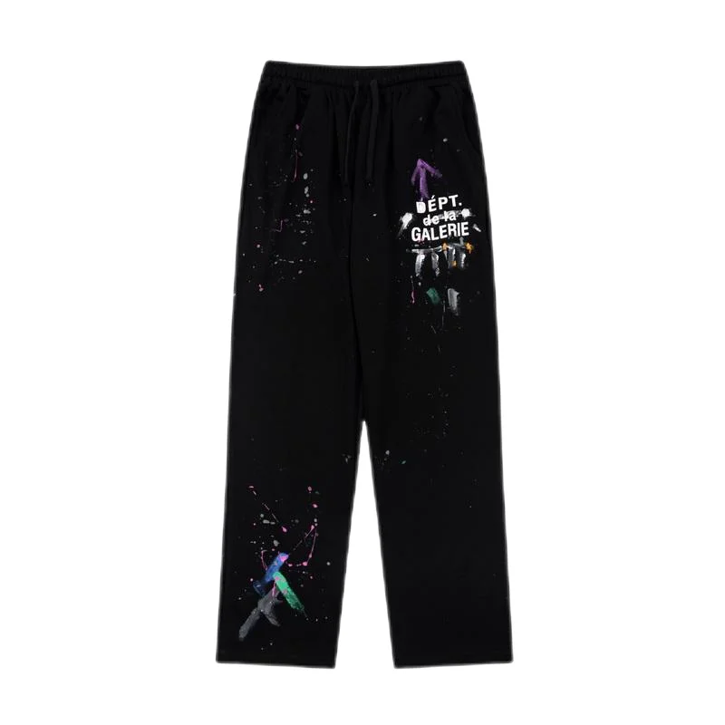 Gallery Dept. Gallery Dept. Dept De La Galerie Black Paint Splatter Pants Black - 1