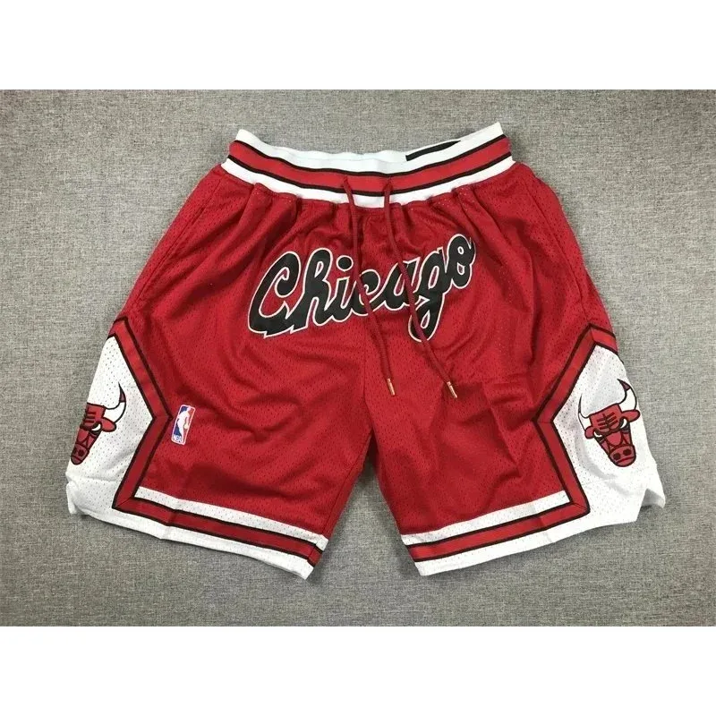 Other Chicago Bulls Red Mesh Shorts Basketball Red - 1