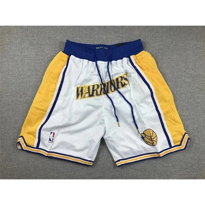 Other Golden State Warriors White & Yellow Basketball Shorts White - 1