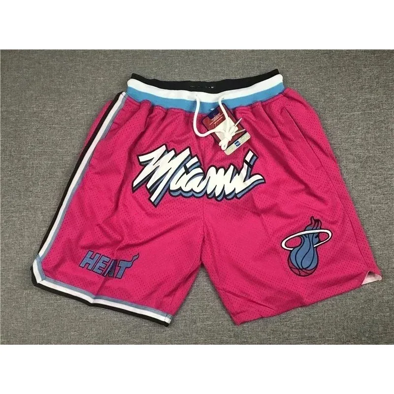 Other Miami Heat Basketball Shorts Pink Mesh Sportswear Pink - 1