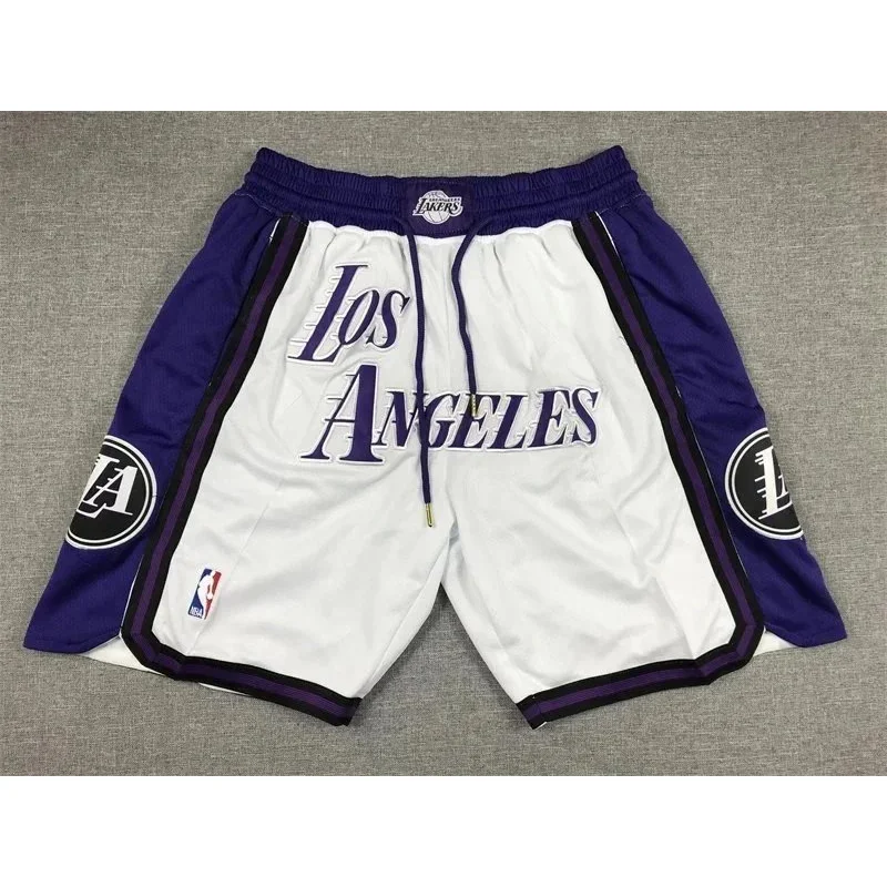 Other Los Angeles Lakers Basketball Shorts White/Purple White - 1