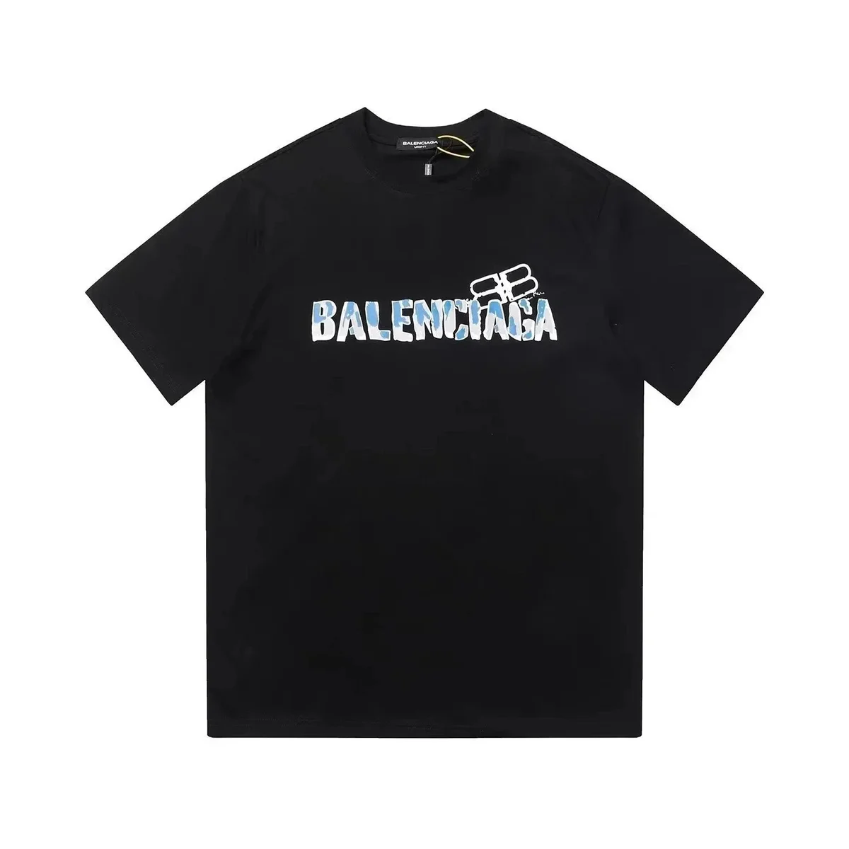 Balenciaga Balenciaga Triple Black BA Logo T-Shirt Black - 1