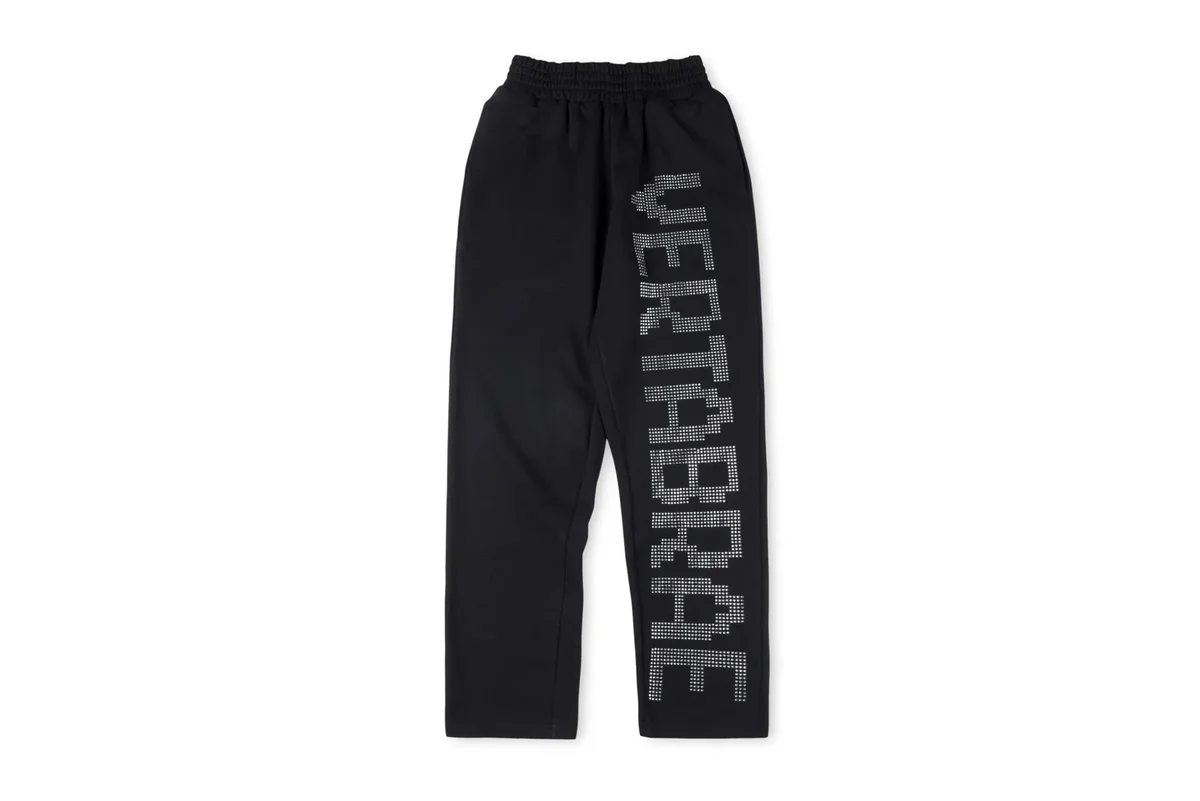 Other Unisex Black Vertabrace Sweatpants Black - 1