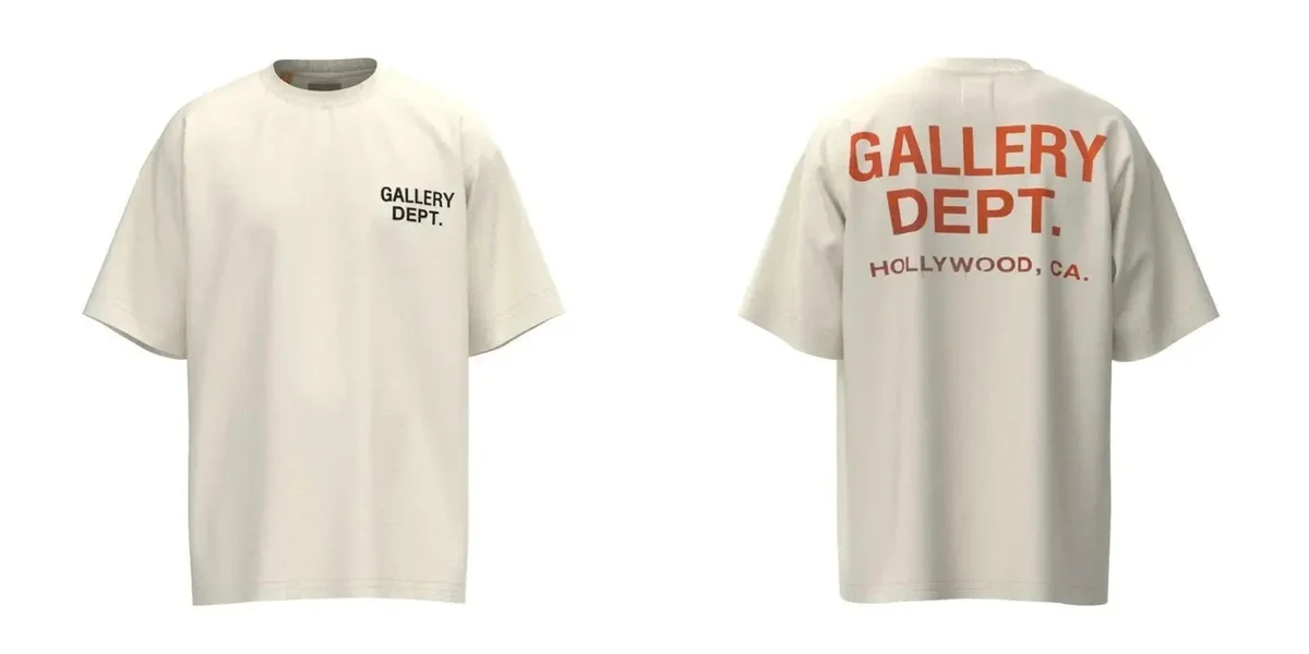 Gallery Dept. Gallery Dept. Hollywood T-Shirt Cream Cream - 1