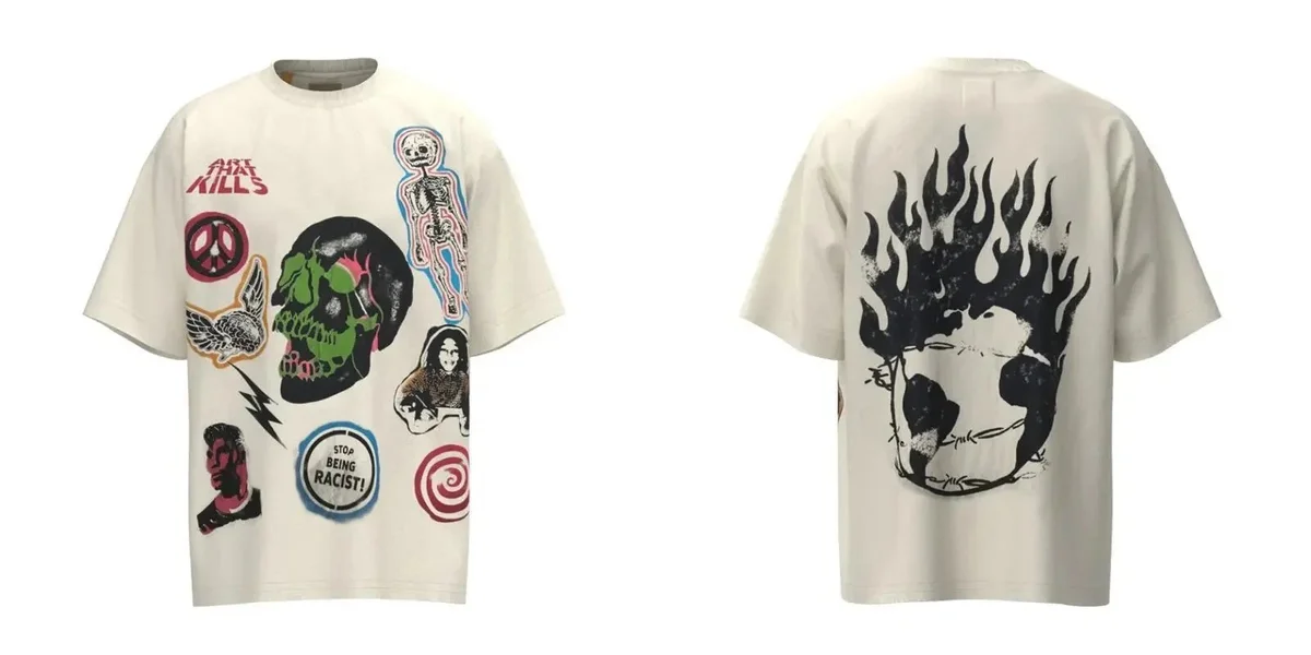 Gallery Dept. Gallery Dept. Art That Kills Printed T-Shirt White White - 1