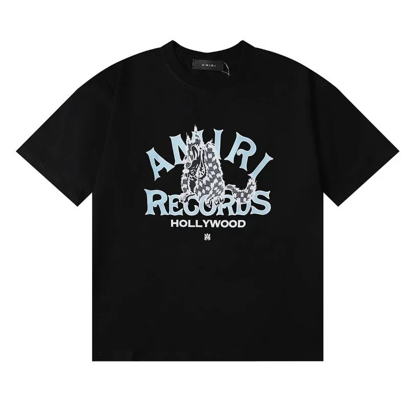 Amiri Amiri Hollywood Records Black T-Shirt Black - 1