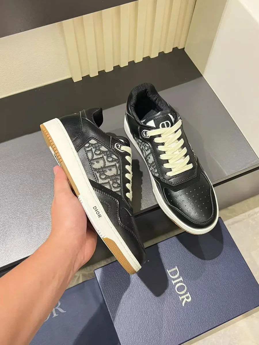 Dior Dior Tennis Club Black & White Sneakers Black - 1