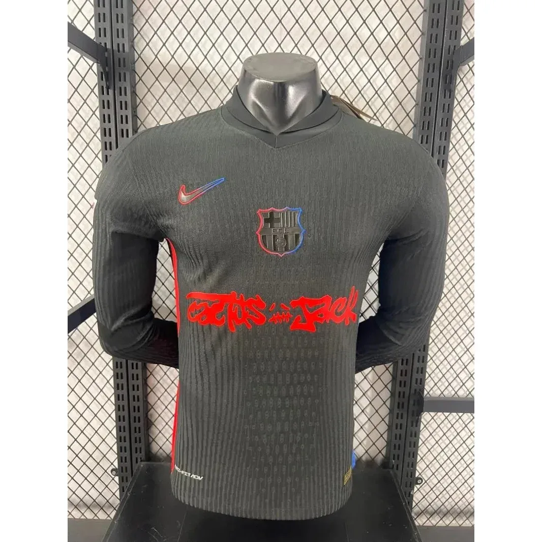 Jordan Nike Air Jordan 1 Barcelona FC Jersey Black/Red Black - 1