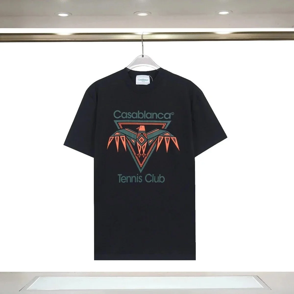 Casablanca Casablanca Tennis Club Black Graphic T-Shirt Black - 1