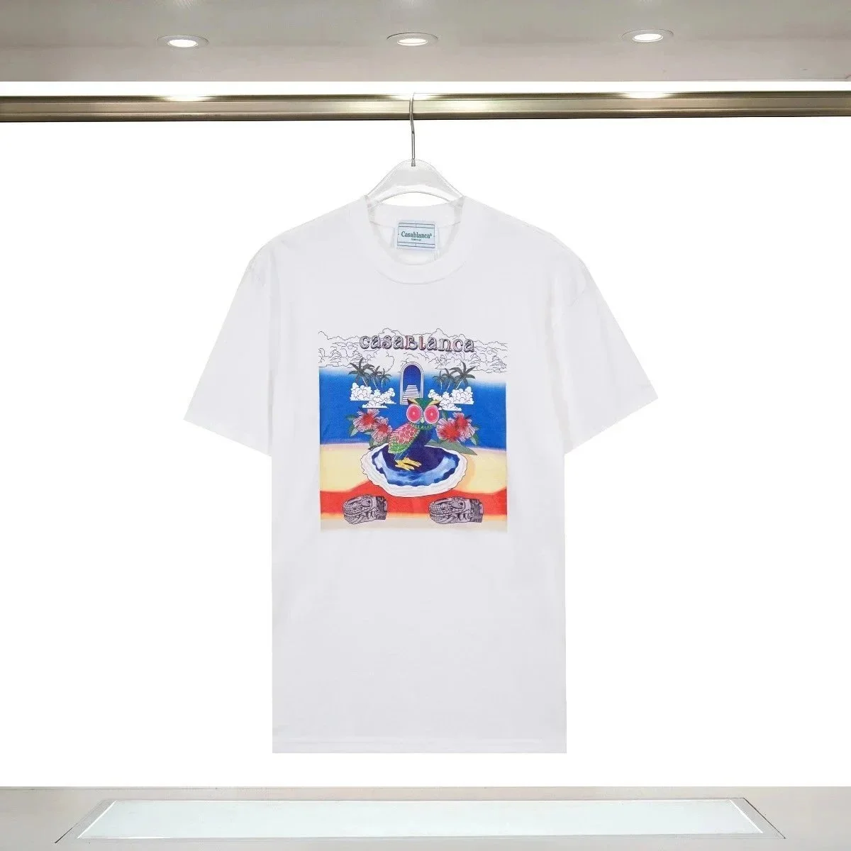Casablanca Casa Blanca White II Graphic T-Shirt White - 1