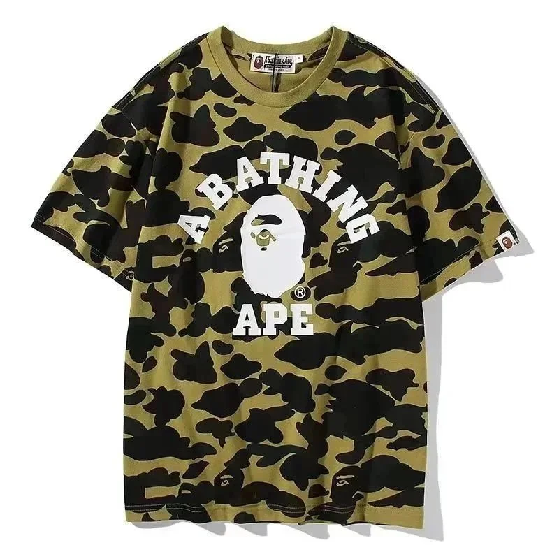 A Bathing Ape A Bathing Ape BAPE STA Olive Camo T-Shirt Green - 1