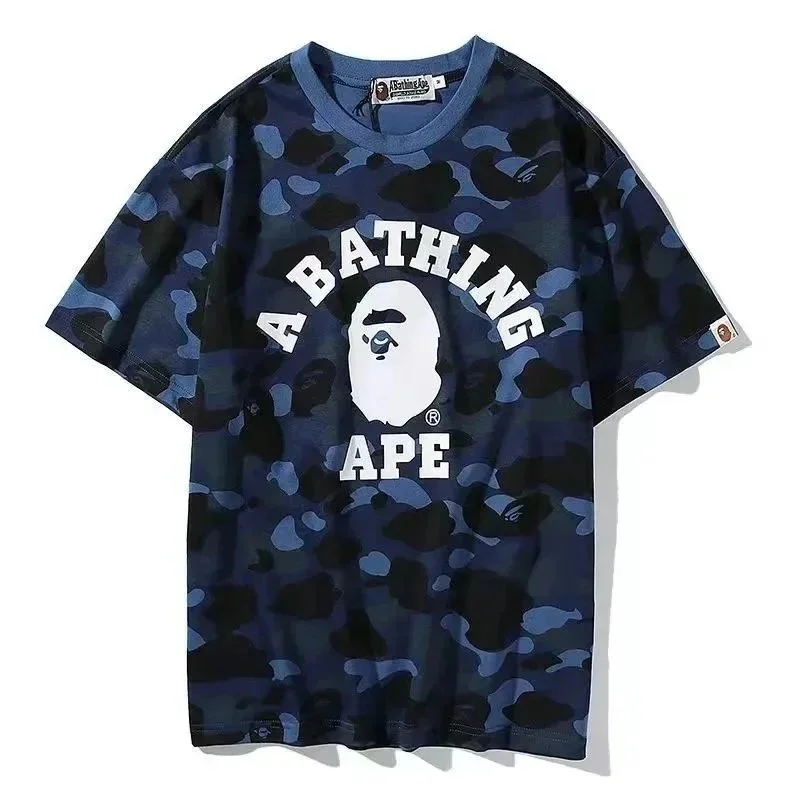 A Bathing Ape A Bathing Ape BAPE STA Blue Camo T-Shirt Blue - 1