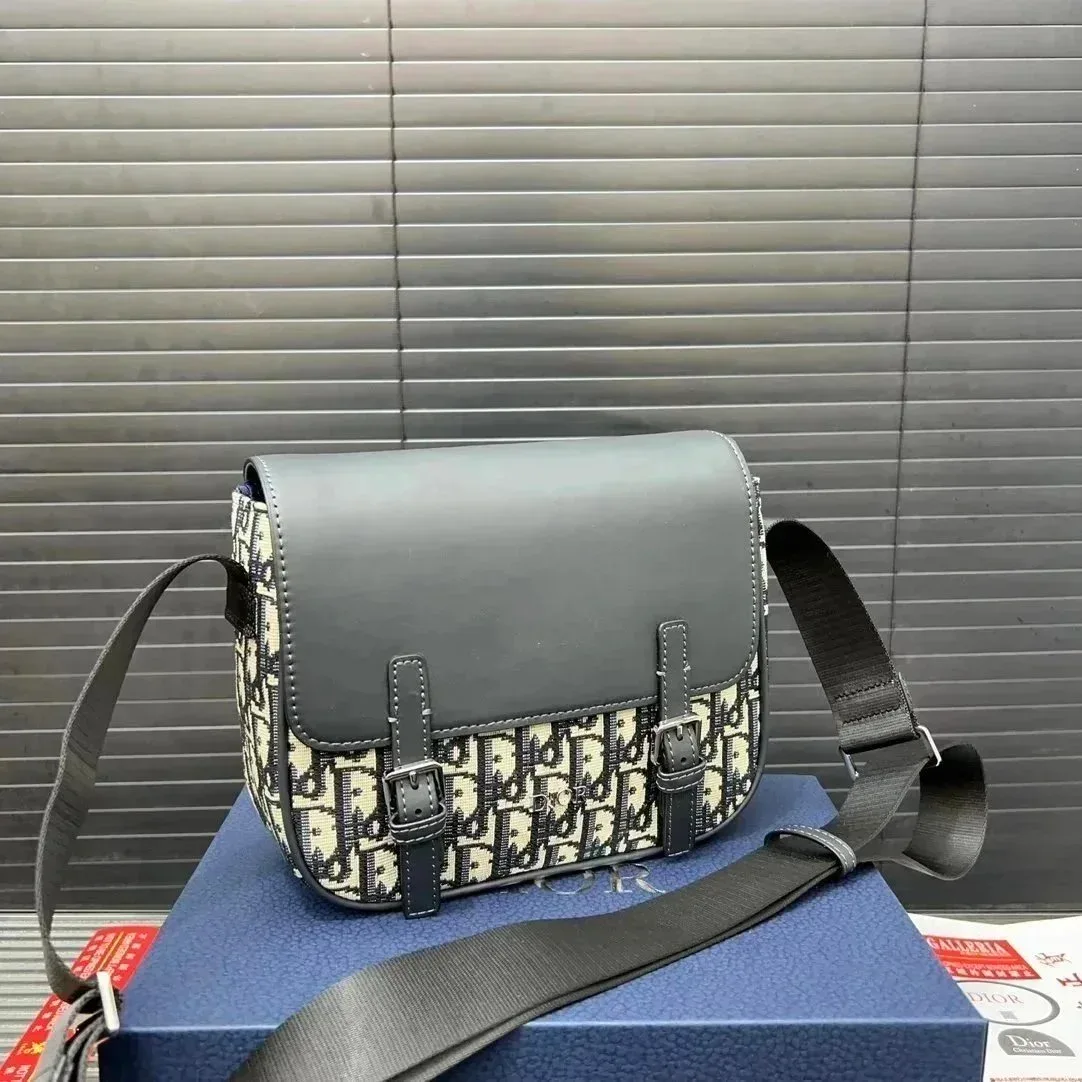 Dior Dior Lady Dior Monogram Crossbody Bag Black & White Black - 1