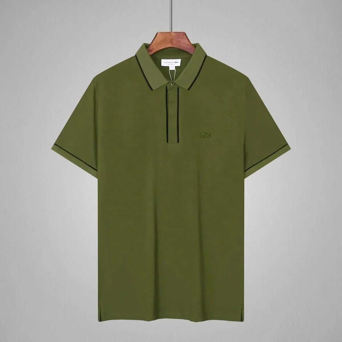 Lacoste Lacoste L.12.12 Olive Green Polo Shirt Green - 1