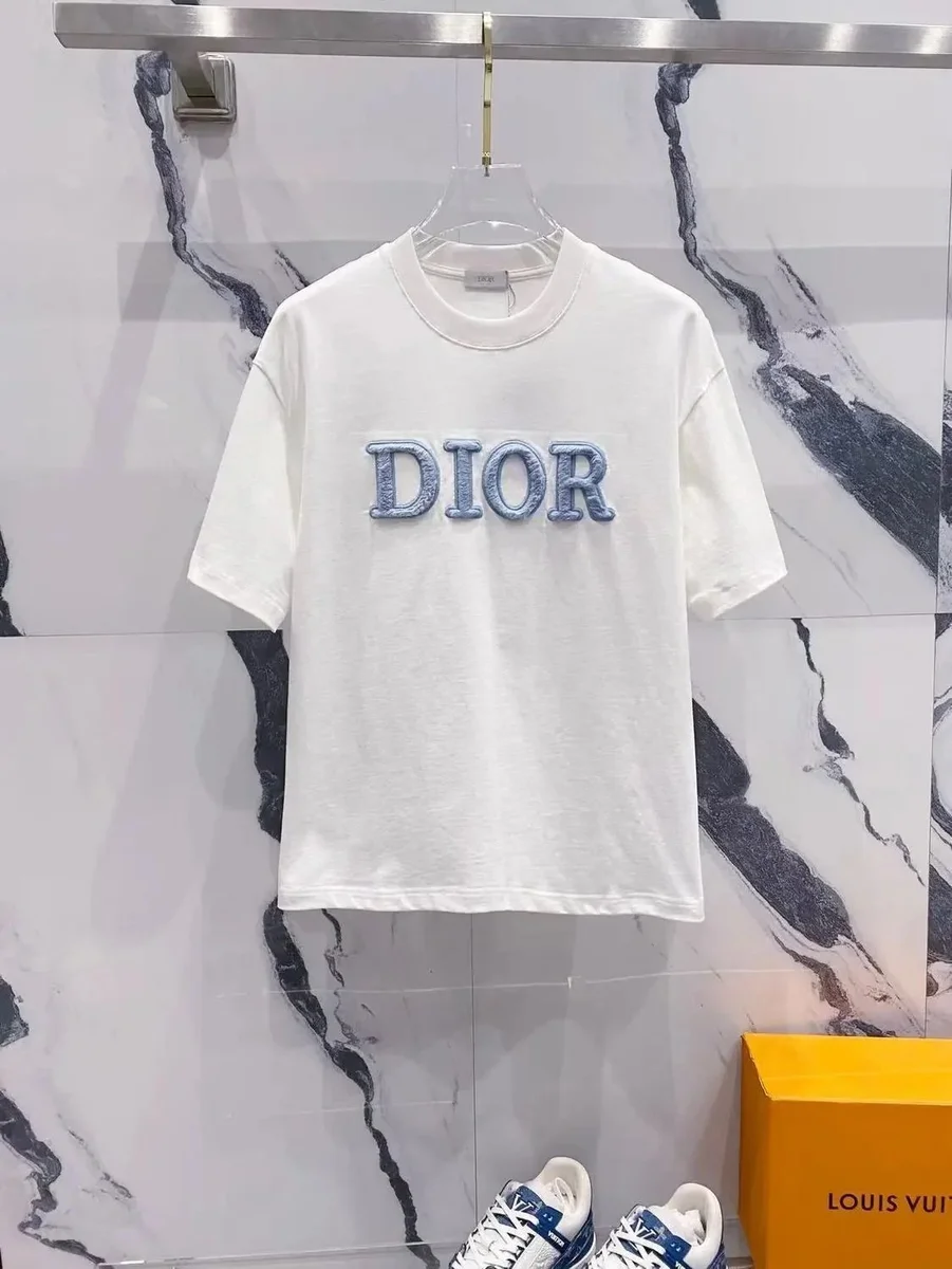 Dior Dior Embroidered Logo White T-Shirt White - 1