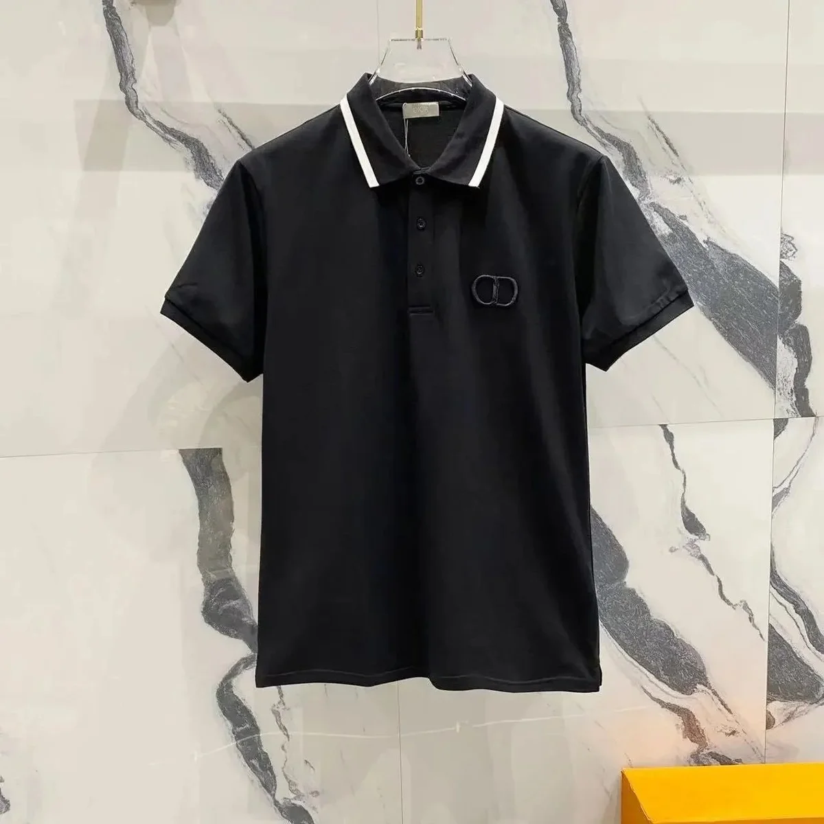 Dior Dior CD Logo Black Polo Shirt Black - 1