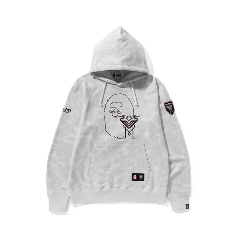 A Bathing Ape BAPE BAPE STA ABC Camo Grey Hoodie Grey - 1