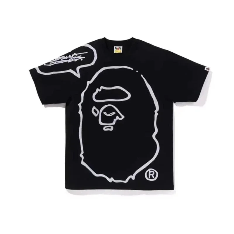 A Bathing Ape A Bathing Ape BAPE STA Black/White T-Shirt Black - 1