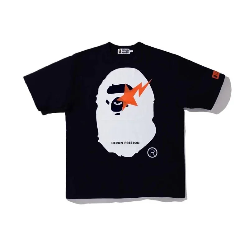 A Bathing Ape A Bathing Ape BAPE STA Heron Preston Black T-Shirt Black - 1