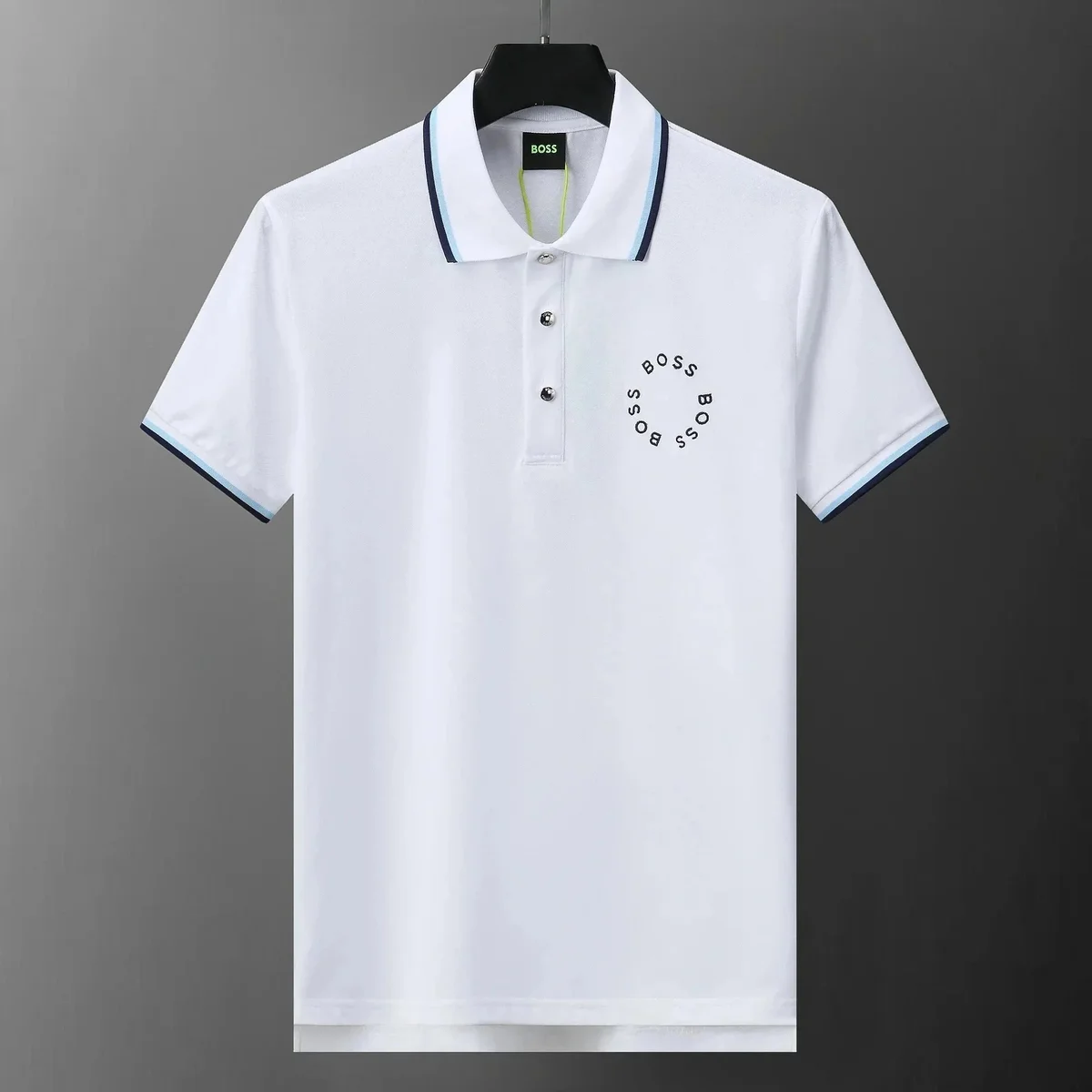 Hugo Boss Hugo Boss White Polo with Circular Logo White - 1