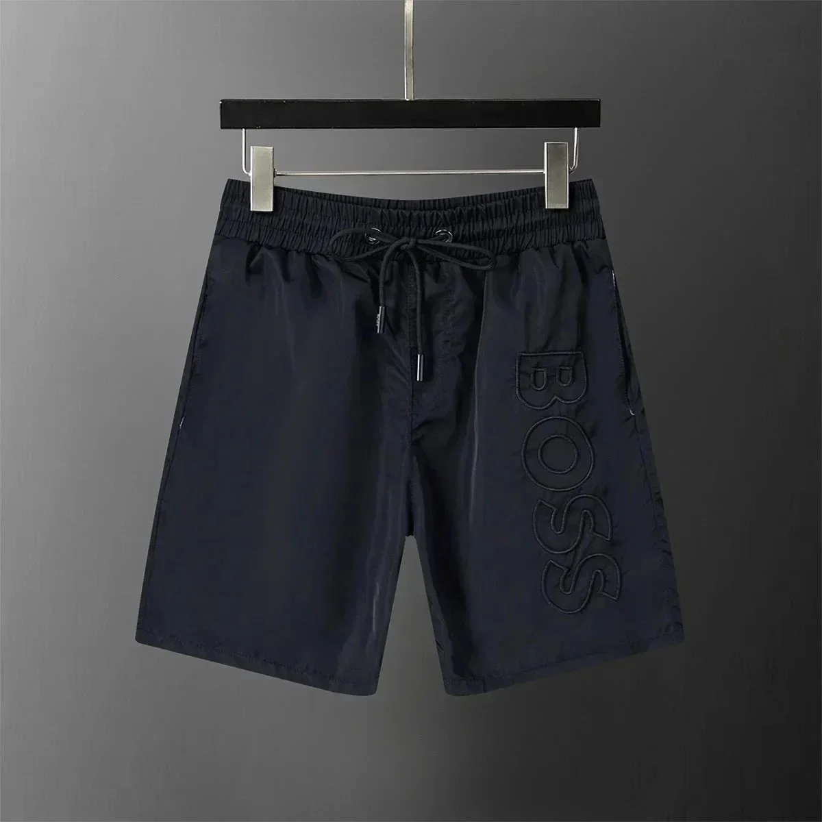 Hugo Boss Hugo Boss BOSS Embroidered Shorts Navy Casual Navy - 1