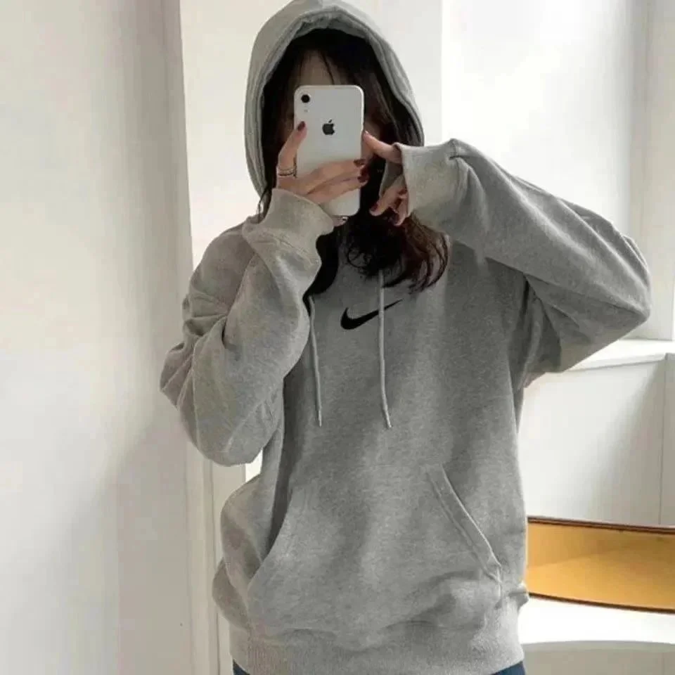 Nike Nike Air Force 1 Oversized Hoodie Grey Grey - 1