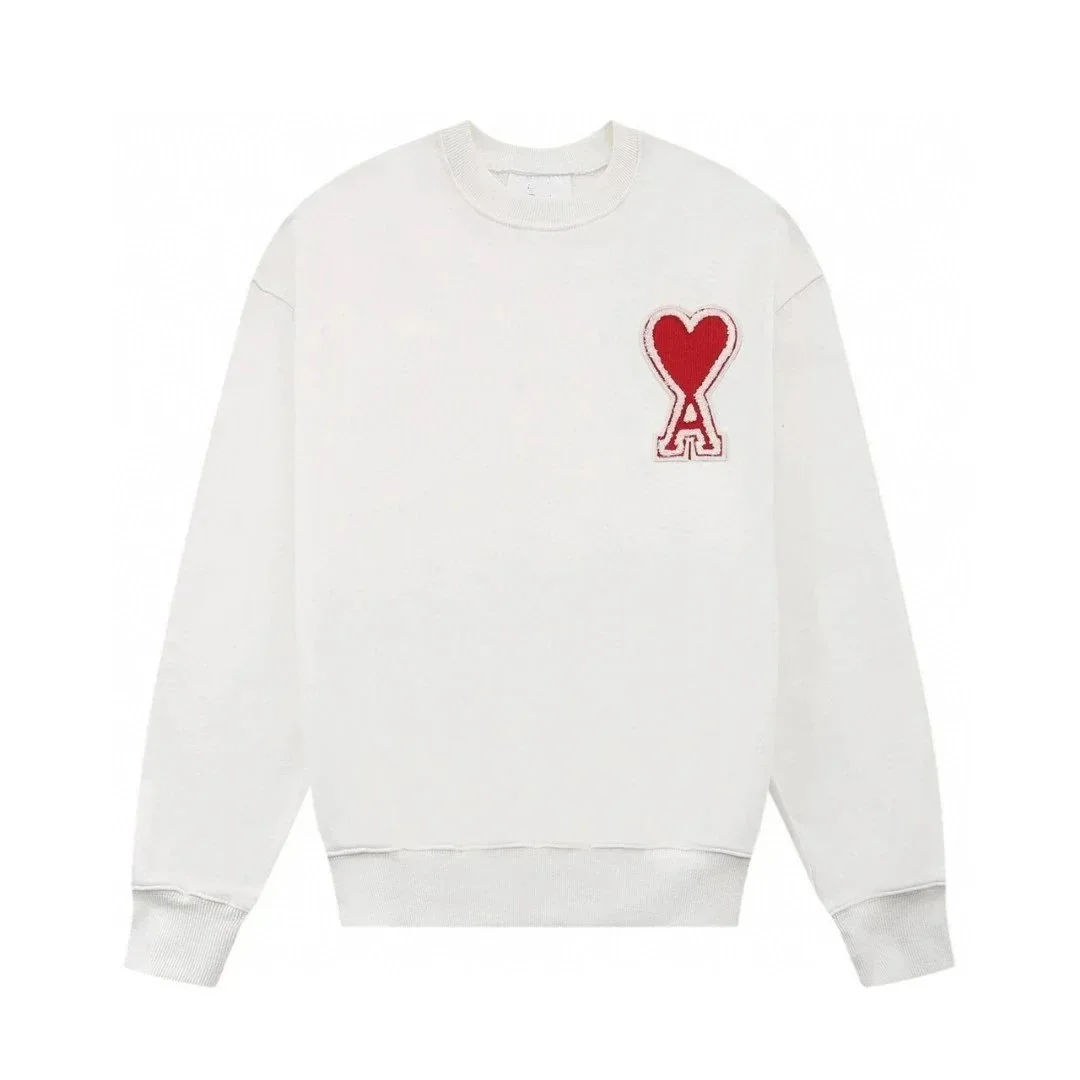 Ami Paris Ami Paris Ami de Coeur White Heart Patch Crewneck White - 1