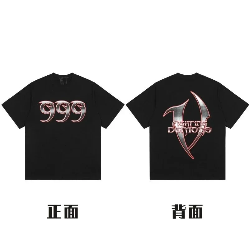 Other Unisex 999 Fighting Demons Black T-Shirt Black - 1