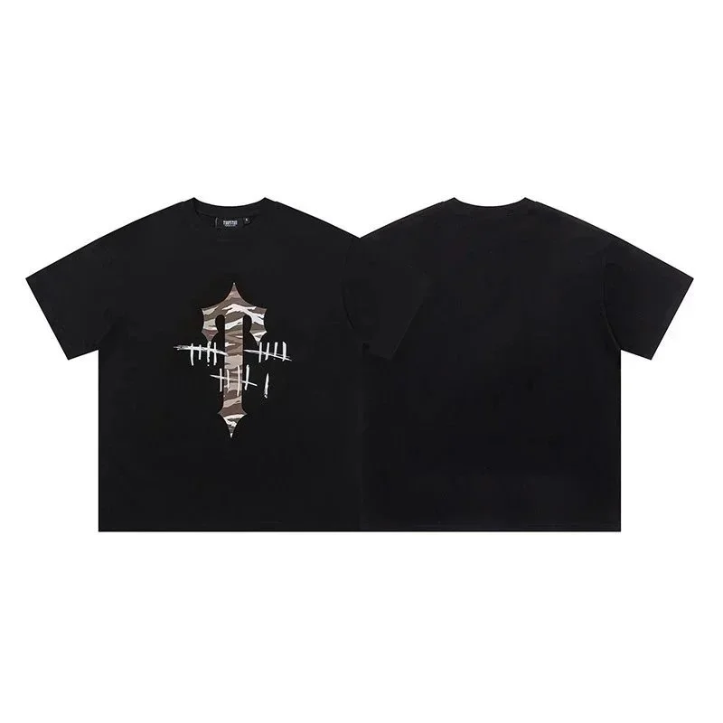 Other Unisex Black Camo Print T-Shirt Black - 1