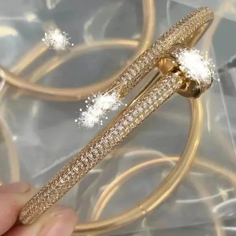 Cartier Cartier Love Rose Gold Full Diamond Bracelet Gold - 1