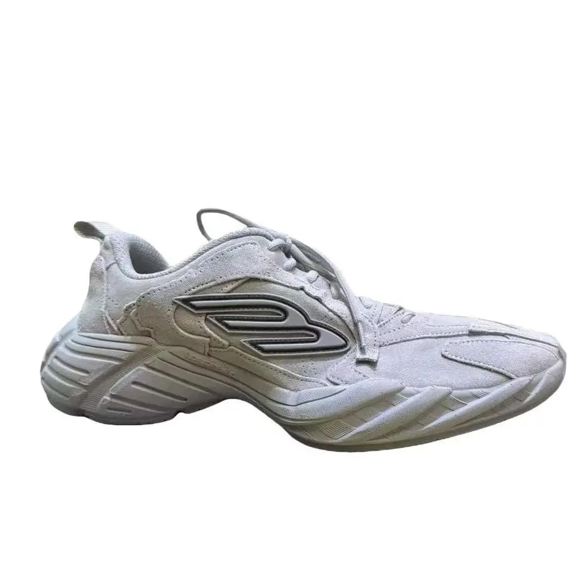 Other Grey Suede Chunky Sneakers Grey - 1