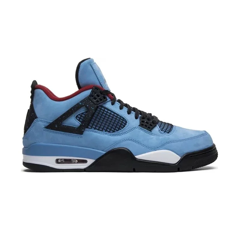 Jordan Nike Air Jordan 4 Cactus Jack Blue Sneakers Blue - 1