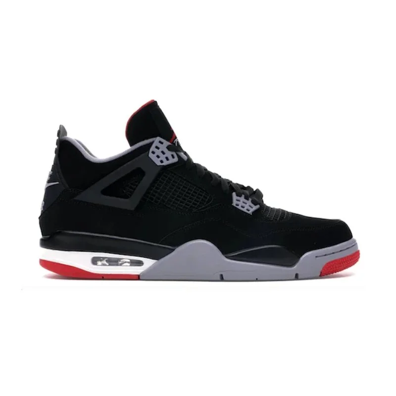 Jordan Nike Air Jordan 4 Bred 308497-060 Sneakers Black - 1