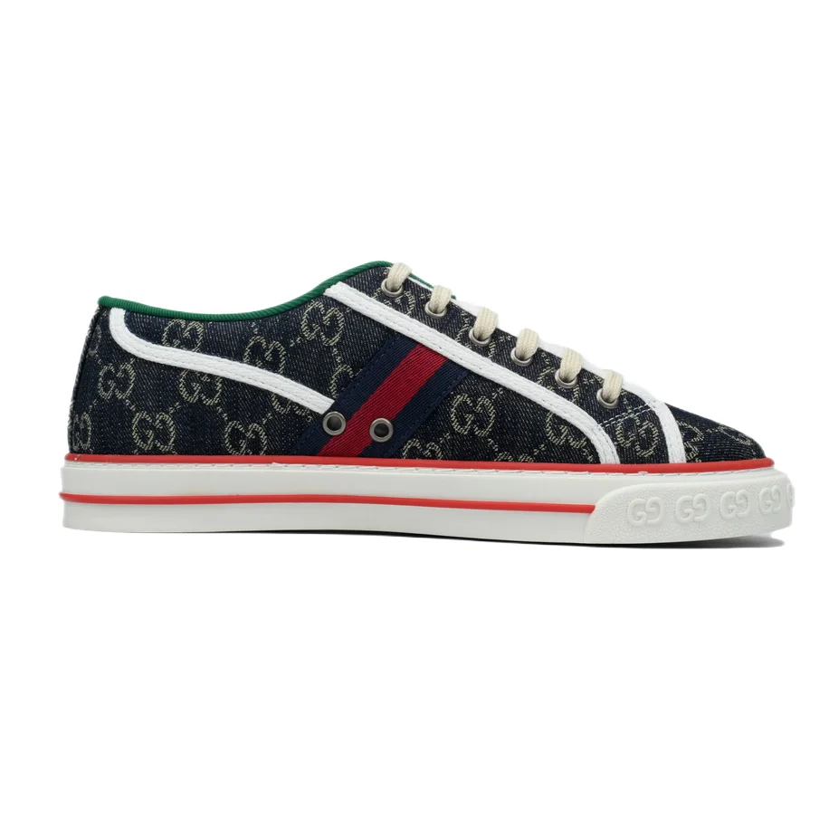 Gucci Gucci GG Marmont Navy Denim Sneakers Navy - 1